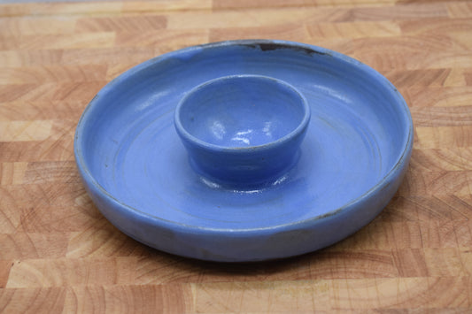 Ceramic Hand-Thrown Snack and Sauce Plate