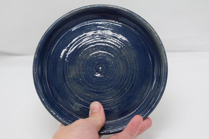 Ceramic Medium Snack Plate - Blue #037