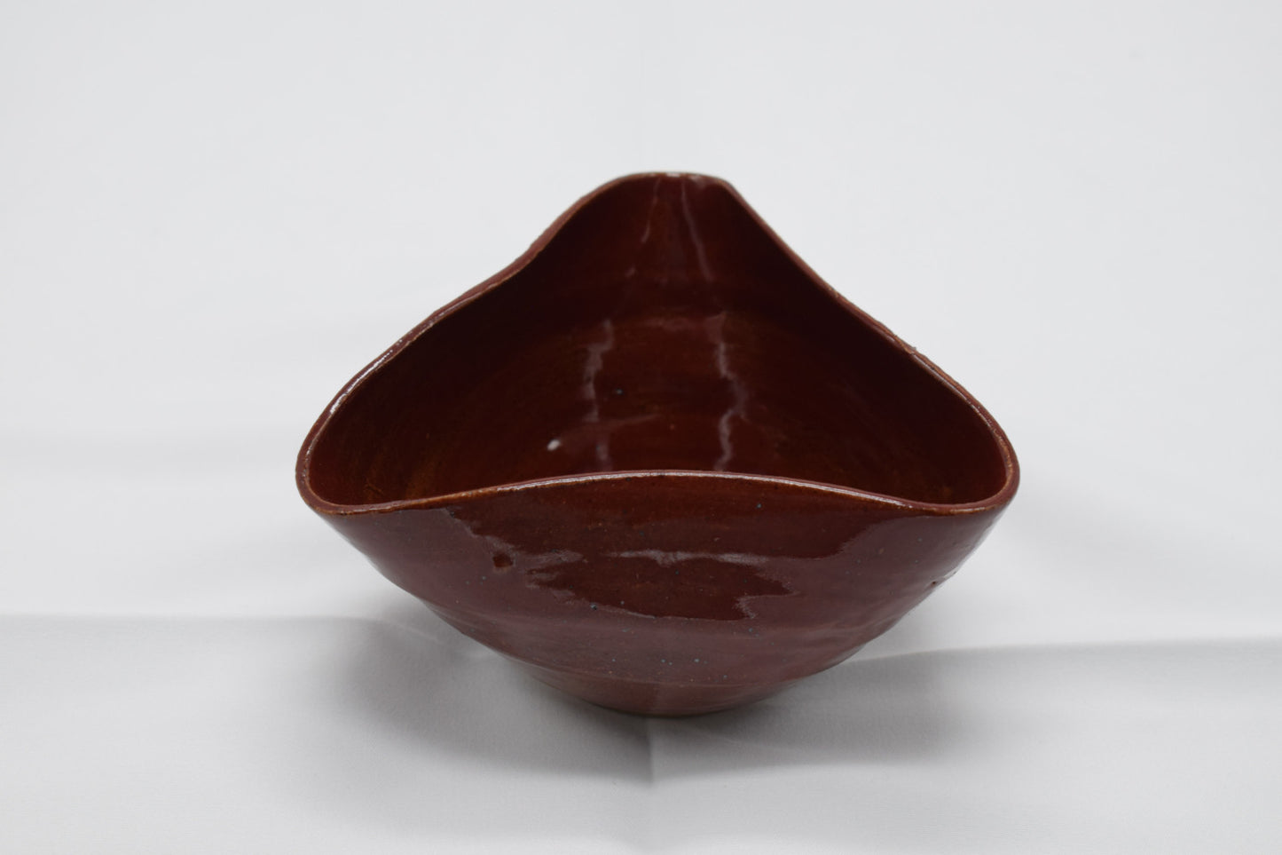 Ceramic Tri-Corner Bowl - Red #001