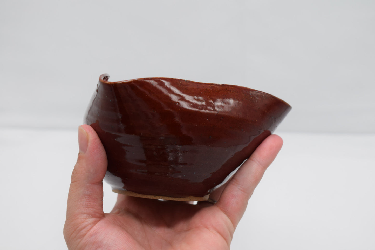 Ceramic Tri-Corner Bowl - Red #001