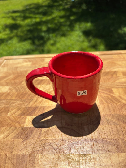 Handmade Red Coffee Cup