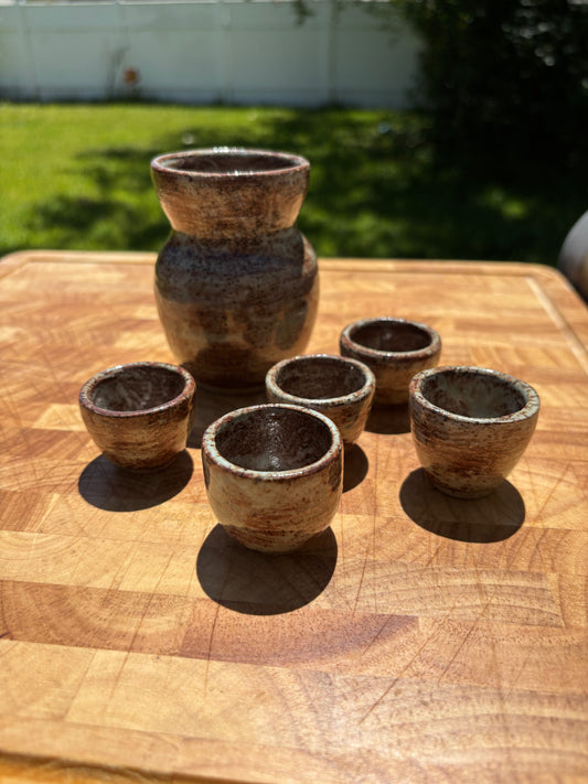 Handmade 6-Piece Sake Set