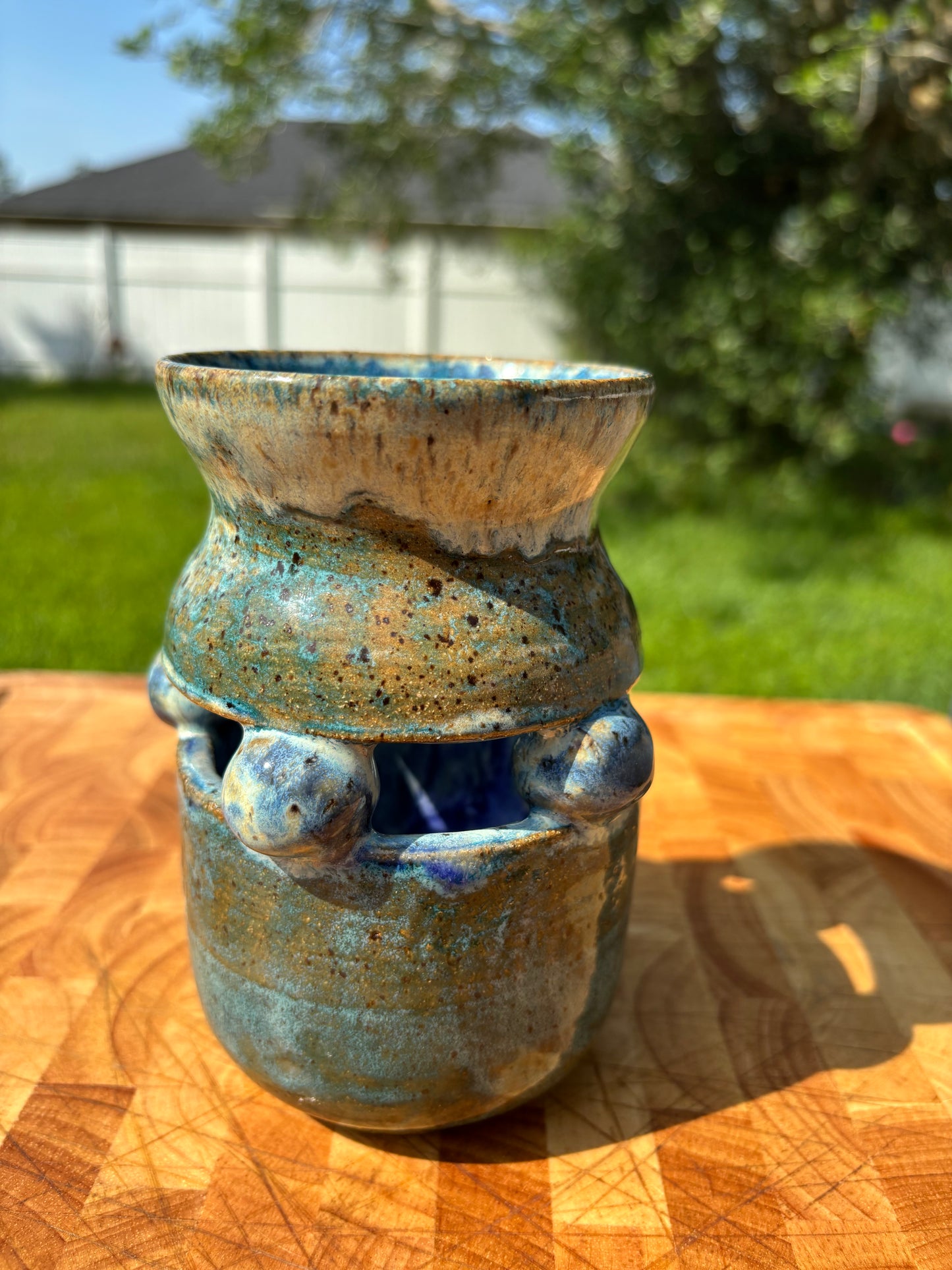 Handmade Floating Sculpted Vase
